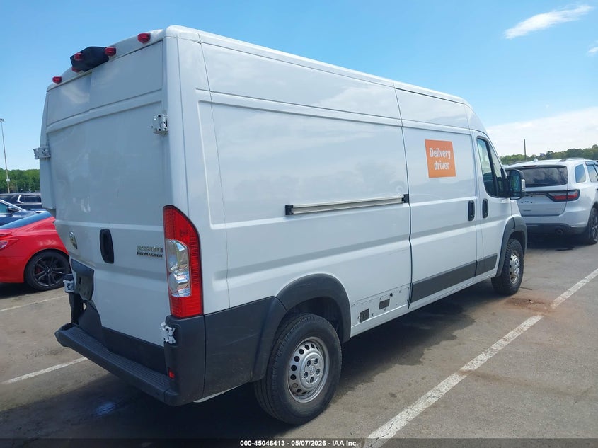 Vin: 3c6lrvdg3se533940, lot: 45543943, ram promaster 2500 tradesman high roof 159 wb w/pass seat 20254