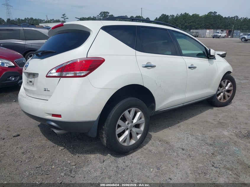 Vin: jn8az1mu4cw108785, lot: 45543964, nissan murano sl 20124