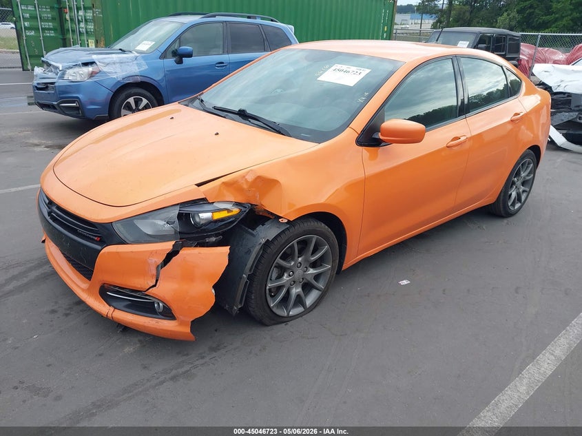 Vin: 1c3cdfbbxed860611, lot: 45544253, dodge dart sxt 20142