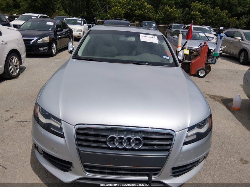 2012 Audi A4 2.0 2.0T Premium silver Lot 111045046810 Vin WAUFFAFL1CN006183