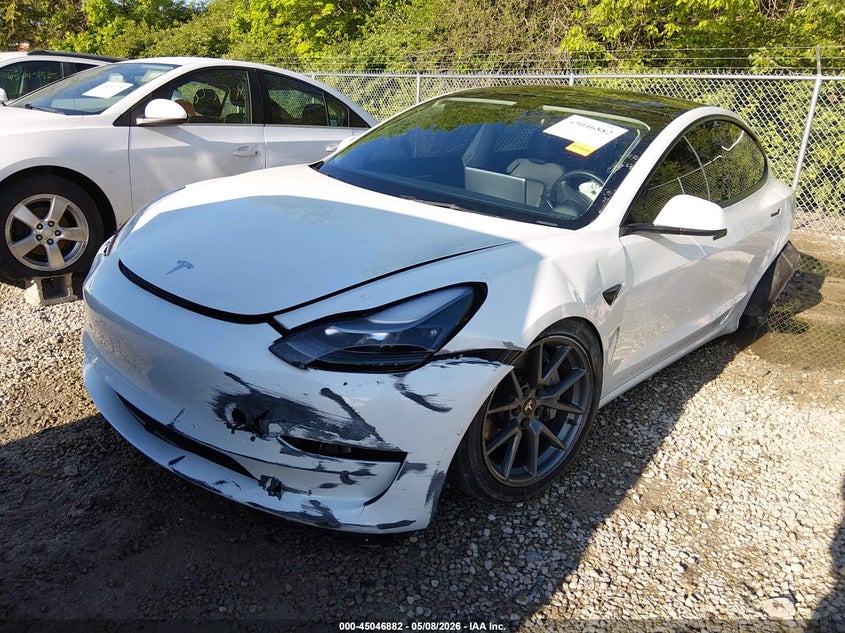 Vin: 5yj3e1eb3nf360516, lot: 45544412, tesla model 3 long range dual motor all-wheel drive 20222