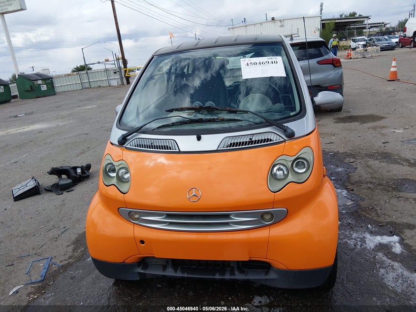 2005 Smart Fortwo VIN: WME4503321J243326 Lot: 45046940