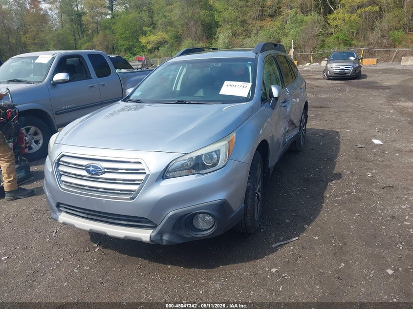 Vin: 4s4bsanc6f3224100, lot: 45544872, subaru outback 2.5i limited 20152