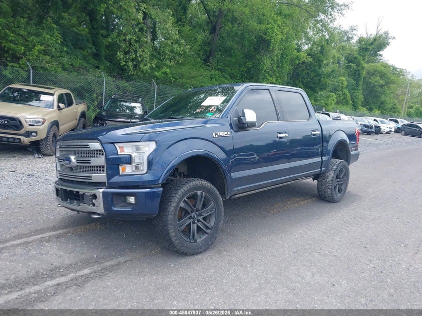 Vin: 1ftew1eg2ffb86226, lot: 45545467, ford f-150 platinum 20152
