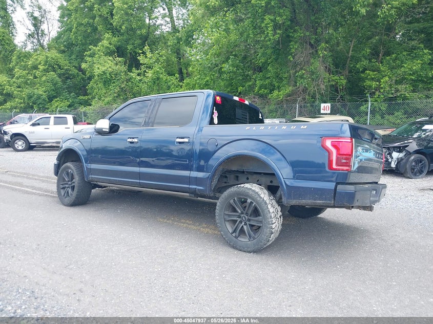 Vin: 1ftew1eg2ffb86226, lot: 45545467, ford f-150 platinum 20153