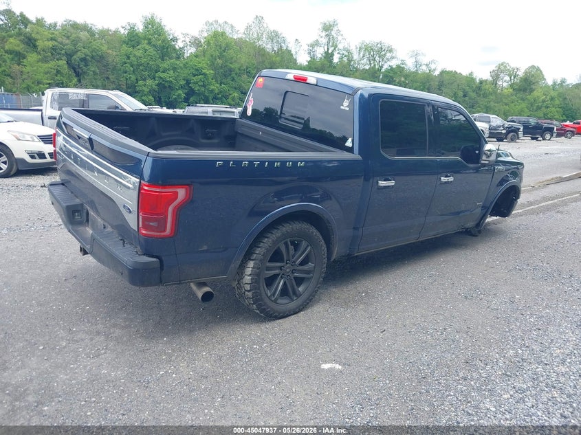 Vin: 1ftew1eg2ffb86226, lot: 45545467, ford f-150 platinum 20154