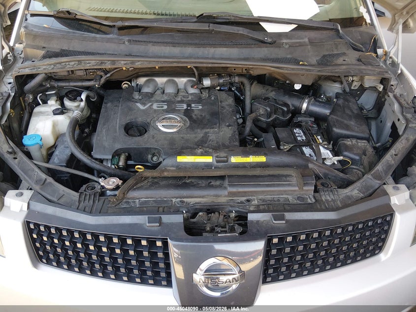 2005 Nissan Quest 3.5 S VIN: 5N1BV28U25N109627 Lot: 45048090