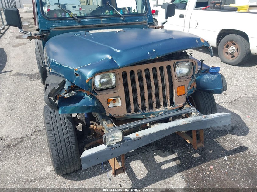 1995 Jeep Wrangler / Yj S/Rio Grande VIN: 1J4FY19P3SP205762 Lot: 45048206