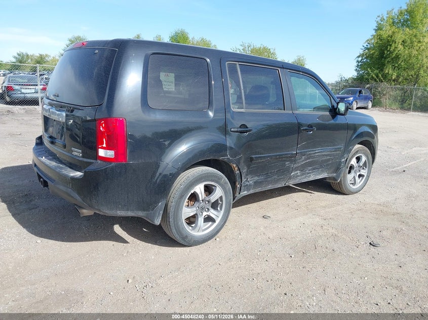 Vin: 5fnyf4h37fb062867, lot: 45545770, honda pilot se 20154