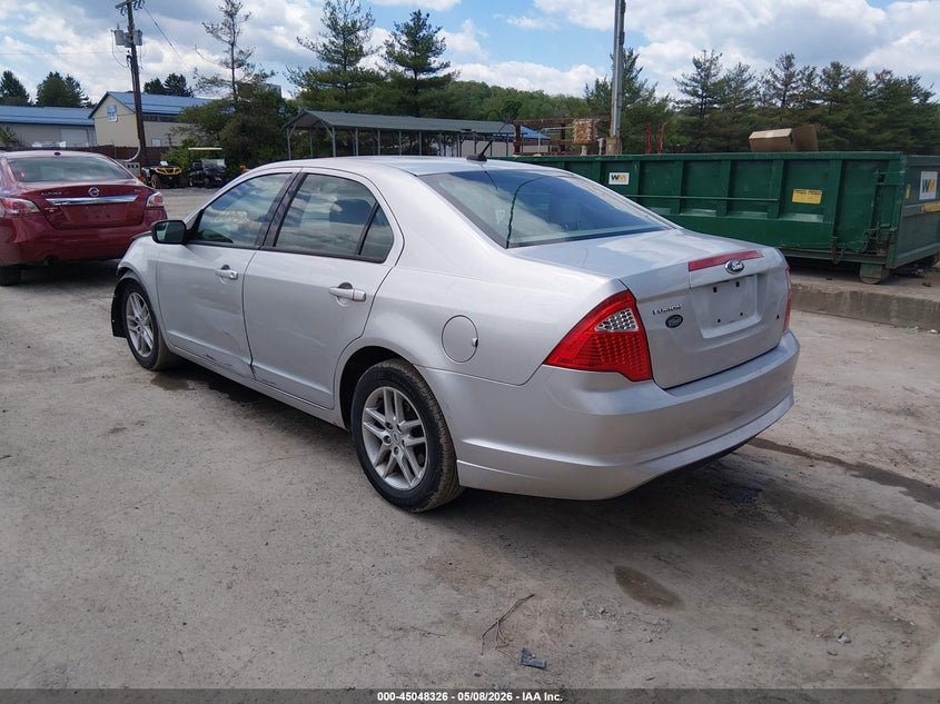 Vin: 3fahp0ga4cr298270, lot: 45545856, ford fusion s 20123