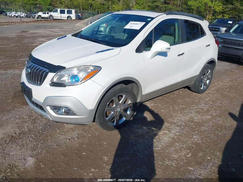 Vin: kl4cjgsb7eb580936, lot: 45546207, buick encore leather 20142