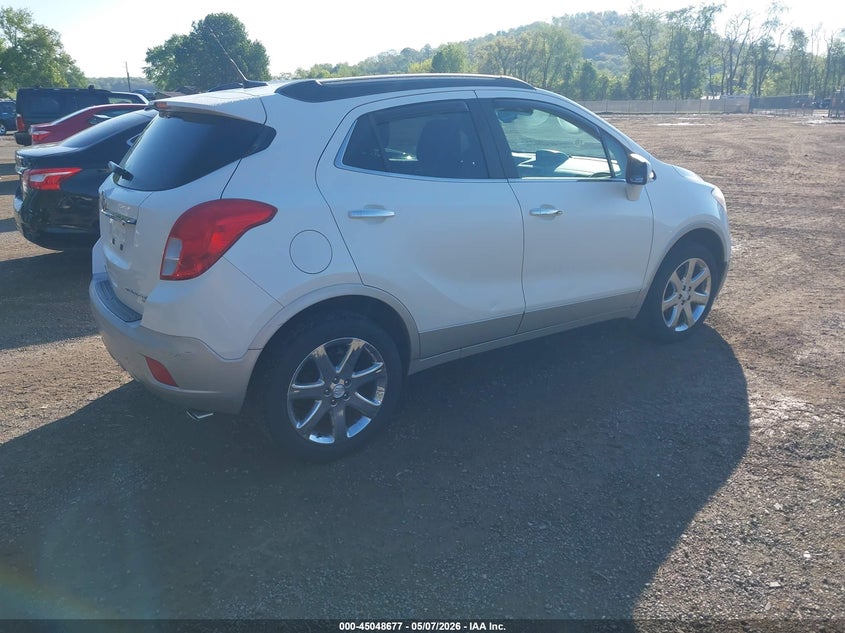 Vin: kl4cjgsb7eb580936, lot: 45546207, buick encore leather 20144
