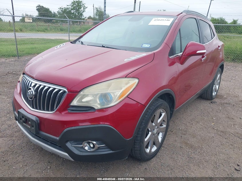Vin: kl4cjcsb8gb550307, lot: 45546876, buick encore leather 20162