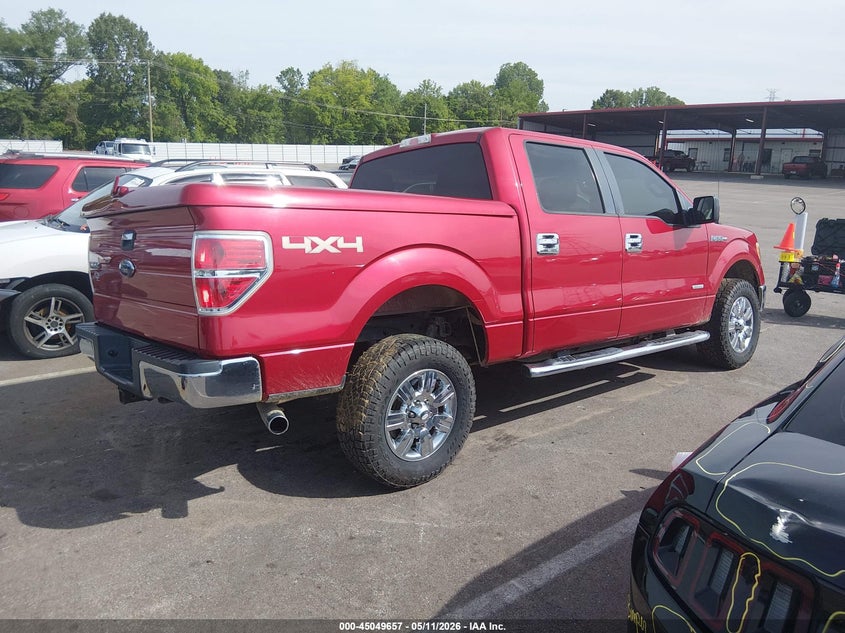 2012 Ford F-150 3.5 Xlt red Lot 111045049657 Vin 1FTFW1ET1CFB51190