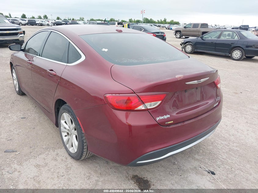 Vin: 1c3cccab0fn695716, lot: 45547374, chrysler 200 limited 20153
