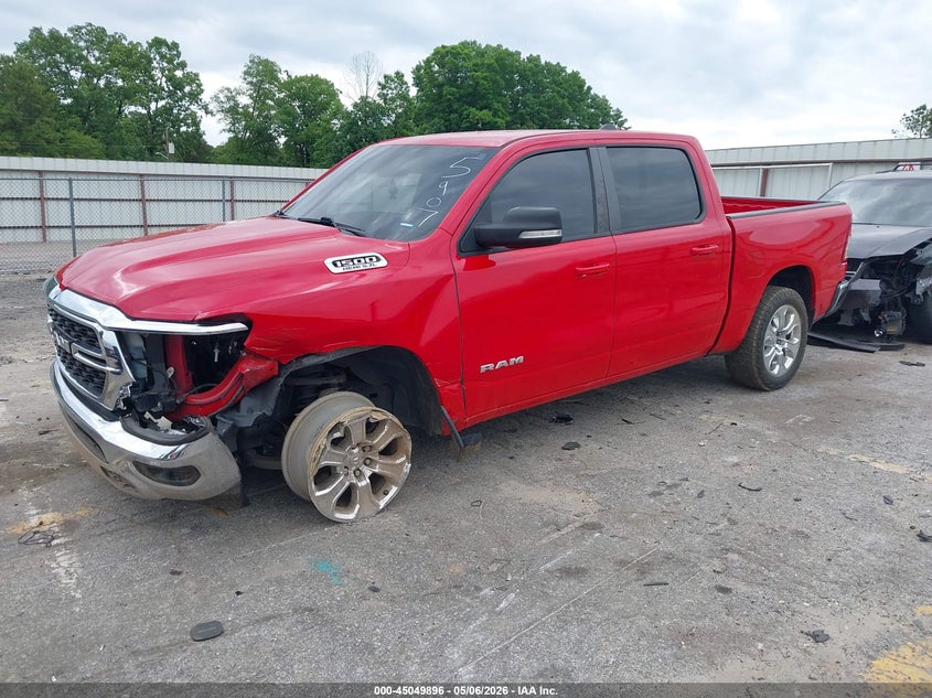 Vin: 1c6rreft7nn355907, lot: 45547426, ram 1500 big horn  4x2 5'7 box 20222
