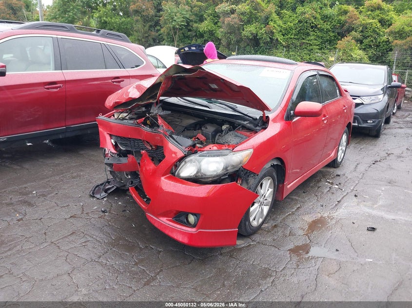 2010 Toyota Corolla 1.8 S red Lot 111045050132 Vin 2T1BU4EE5AC292616