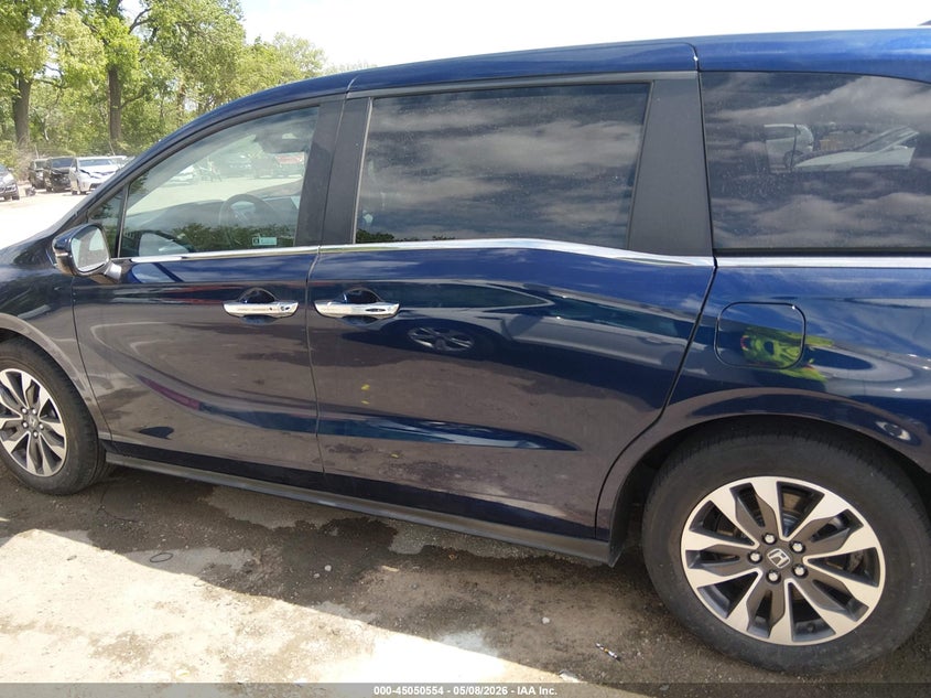 2022 Honda Odyssey Ex-L VIN: 5FNRL6H73NB048605 Lot: 45050554