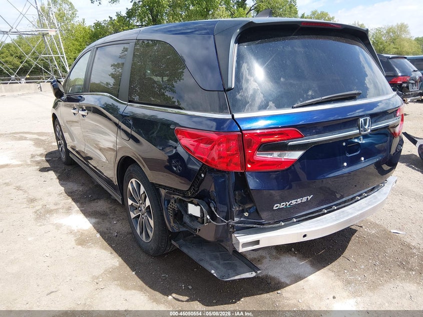 2022 Honda Odyssey Ex-L VIN: 5FNRL6H73NB048605 Lot: 45050554