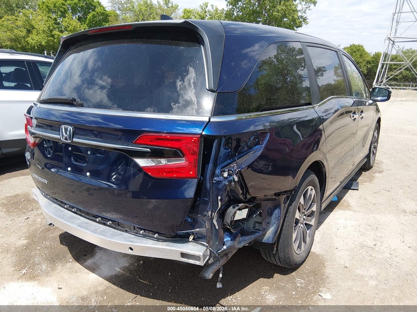 2022 Honda Odyssey Ex-L VIN: 5FNRL6H73NB048605 Lot: 45050554