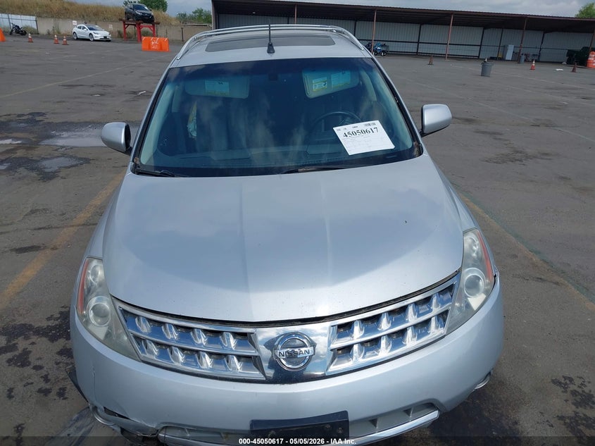 2006 Nissan Murano Se VIN: JN8AZ08W86W506334 Lot: 45050617