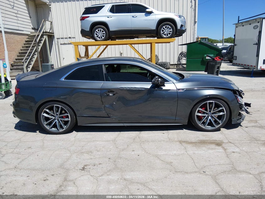 2018 Audi S5 3.0T Premium Plus VIN: WAUR4AF51JA002482 Lot: 45050633
