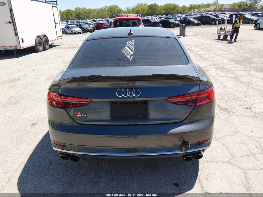 2018 Audi S5 3.0T Premium Plus VIN: WAUR4AF51JA002482 Lot: 45050633