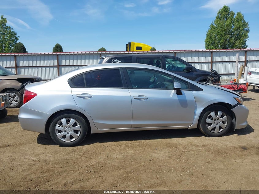 2HGFB2F54CH558583 2012 Honda Civic 1.8 Lx silver