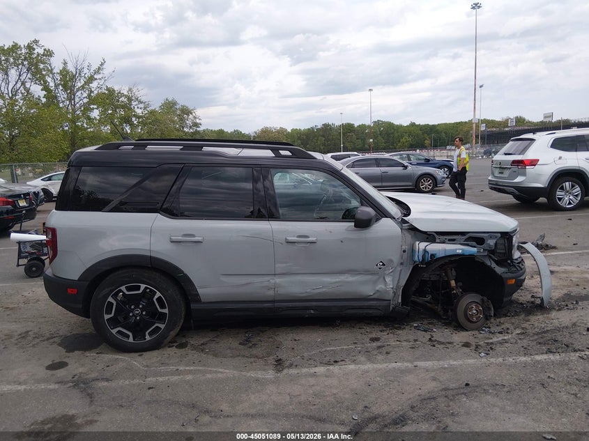 2022 Ford Bronco Sport Outer Banks VIN: 3FMCR9C68NRE24777 Lot: 45051089