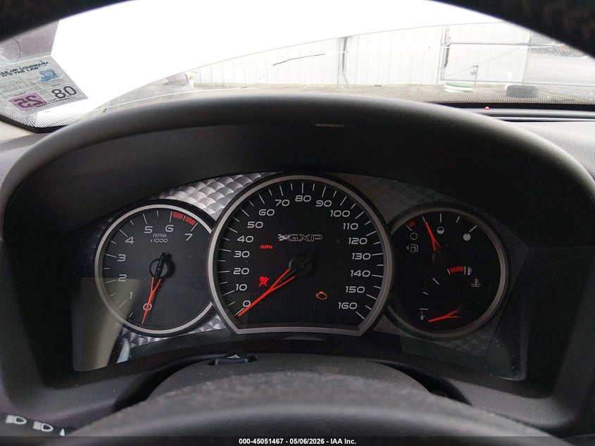 2008 Pontiac Grand Prix Gxp VIN: 2G2WC55C181105264 Lot: 45051467