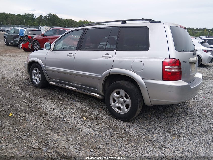 2001 TOYOTA HIGHLANDER SPORT UTILITY VEHICLE 3.0L V-6 DOHC, VVT, 220HP