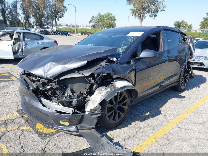 Vin: 7saxcbe56nf334115, lot: 45549151, tesla model x dual motor all-wheel drive 20222