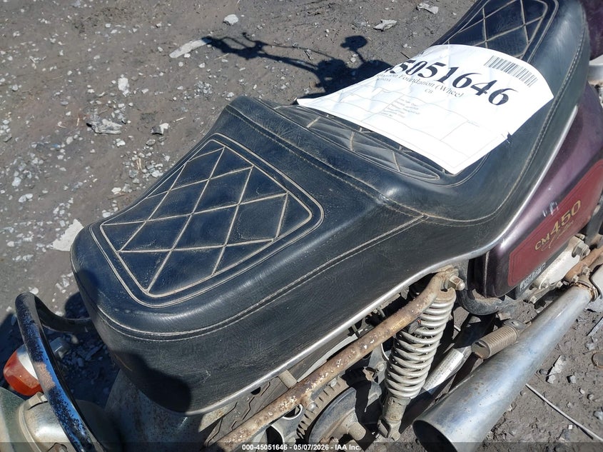 1982 Honda Cm450 C VIN: JH2PC0513CM006743 Lot: 45051646