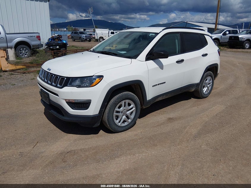 Vin: 3c4njdab5jt392276, lot: 45549370, jeep compass sport 4x4 20182