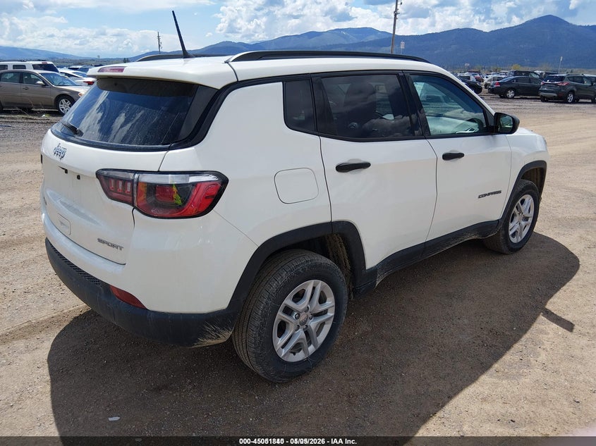Vin: 3c4njdab5jt392276, lot: 45549370, jeep compass sport 4x4 20184