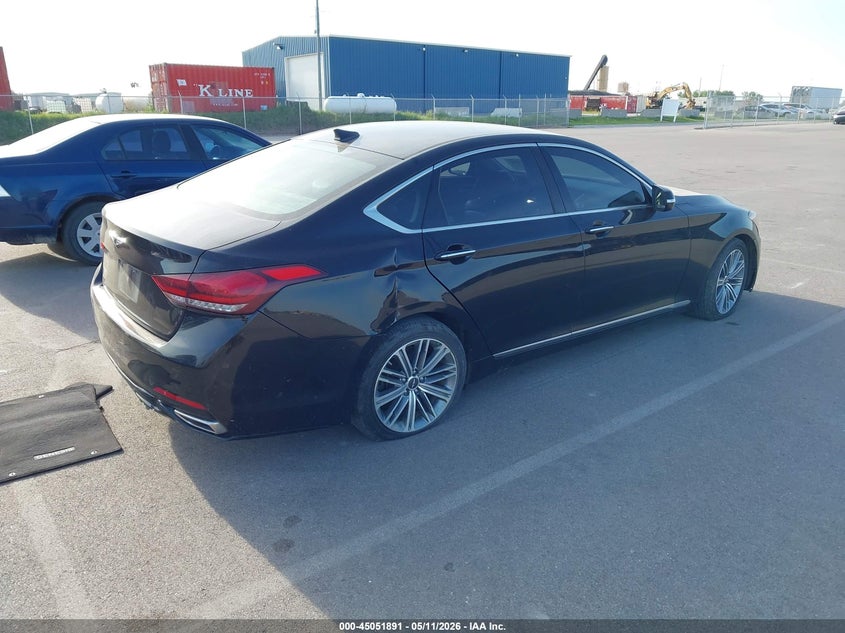 Vin: kmhgn4je5ju215719, lot: 45549421, genesis g80 3.8 20184