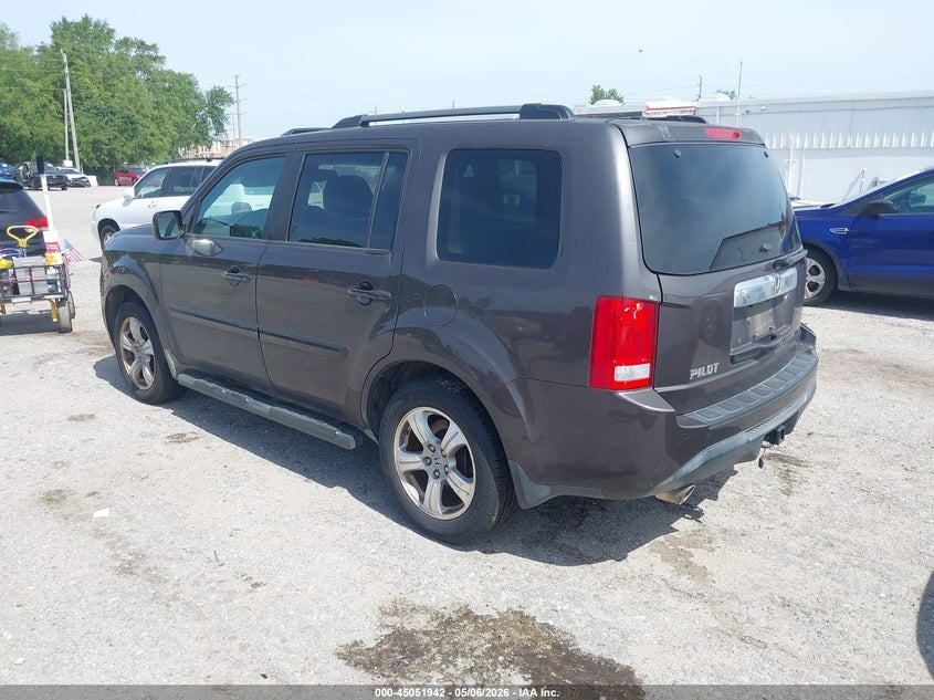 2012 Honda Pilot 3.5 Ex-L Grey Lot 111045051942 Vin 5FNYF3H53CB025502