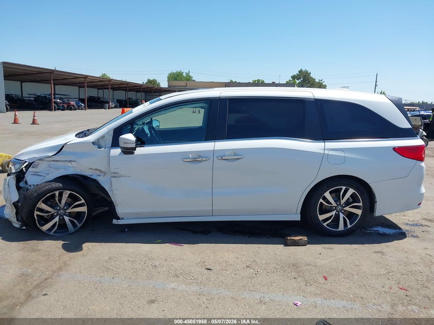 2022 Honda Odyssey Touring VIN: 5FNRL6H87NB004924 Lot: 45051958