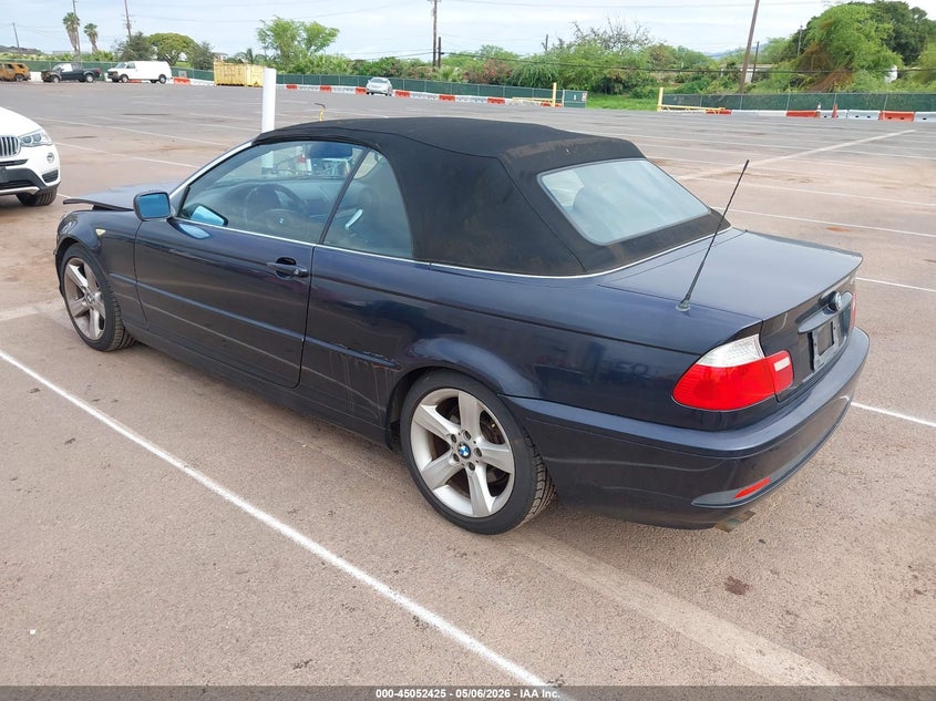 2005 BMW 3ER CABRIO 2.5L I-6 DOHC, VVT, 184HP