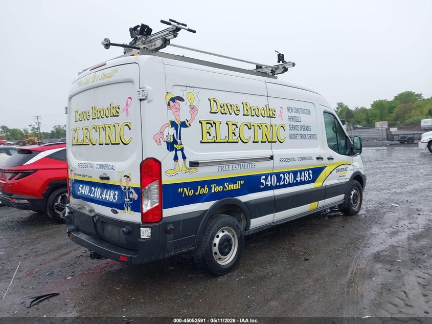 Vin: 1ftyr2cm9hka36367, lot: 45550121, ford transit-250 20174