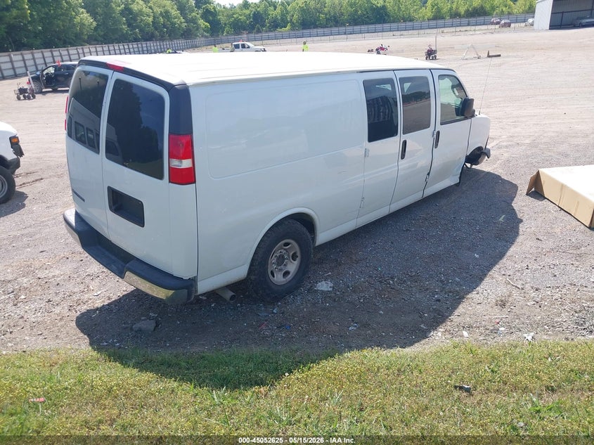 Vin: 1gcwgbfgxl1152016, lot: 45550155, chevrolet express cargo rwd 2500 extended wheelbase wt 20204