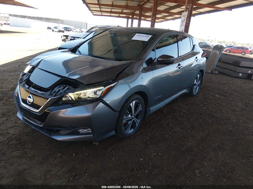 Vin: 1n4az1cp4jc305130, lot: 45550920, nissan leaf sl 20182