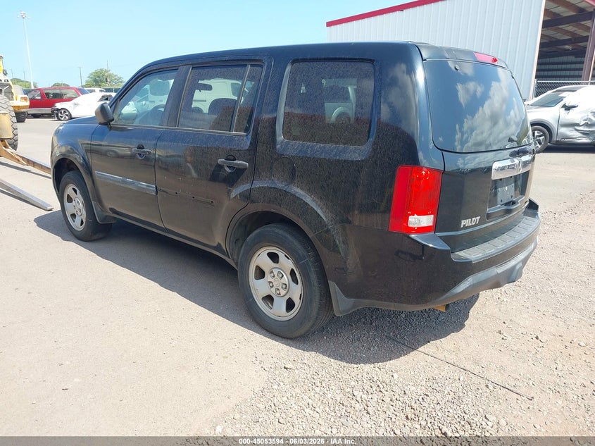 Vin: 5fnyf3h2xfb013390, lot: 45551124, honda pilot lx 20153