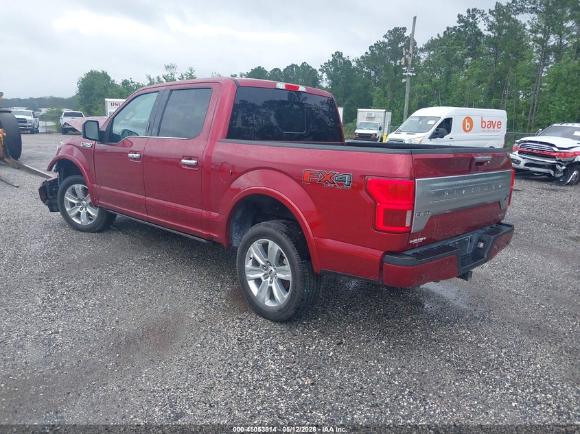 Vin: 1ftew1e47kfc78920, lot: 45551344, ford f-150 platinum 20193