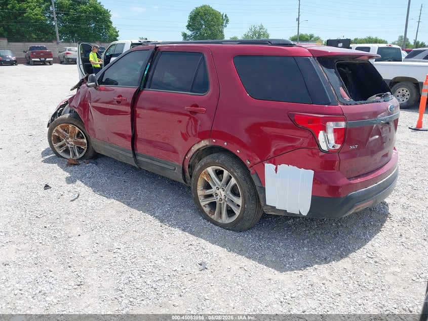 Vin: 1fm5k7d8xhgb59356, lot: 45551516, ford explorer xlt 20173