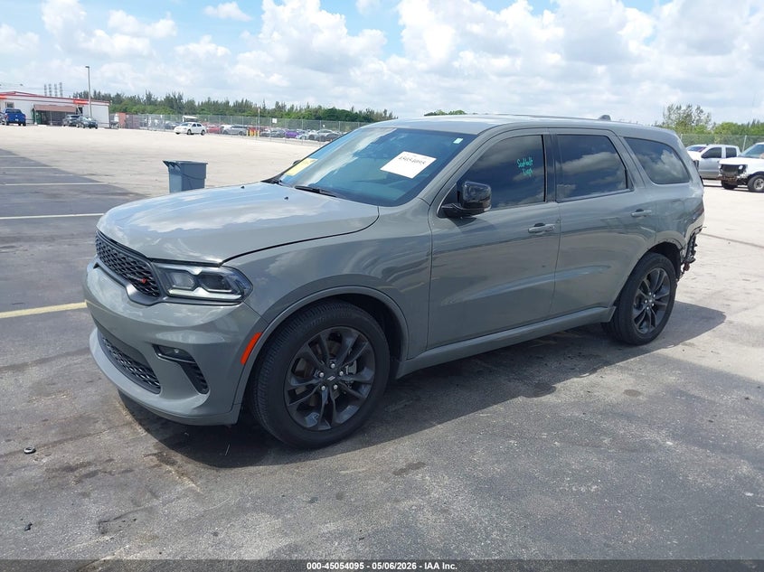 Vin: 1c4rdhdg8mc551590, lot: 45551625, dodge durango gt plus rwd 20212
