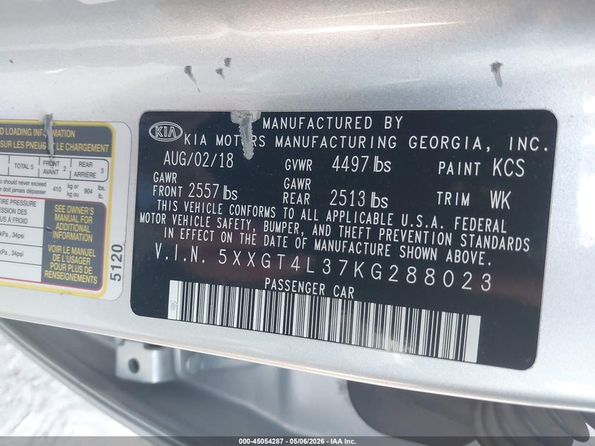2019 KIA OPTIMA LX — Photo 9