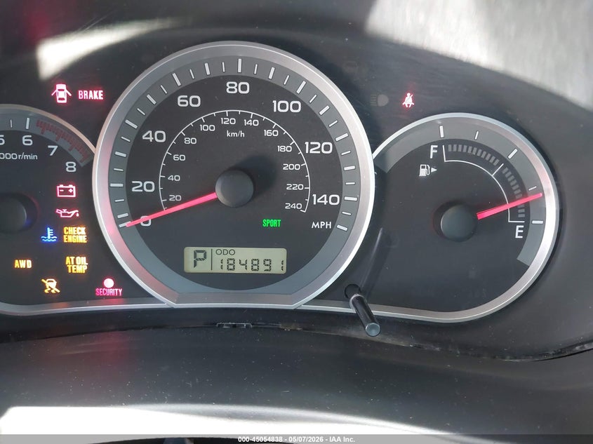 2009 SUBARU IMPREZA OUTBACK SPORT auction photo 7