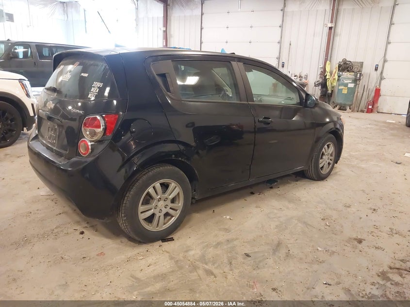 2012 Chevrolet SONIC 1.8 1Ls black Lot 111045054884 Vin 1G1JB6SH7C4134885