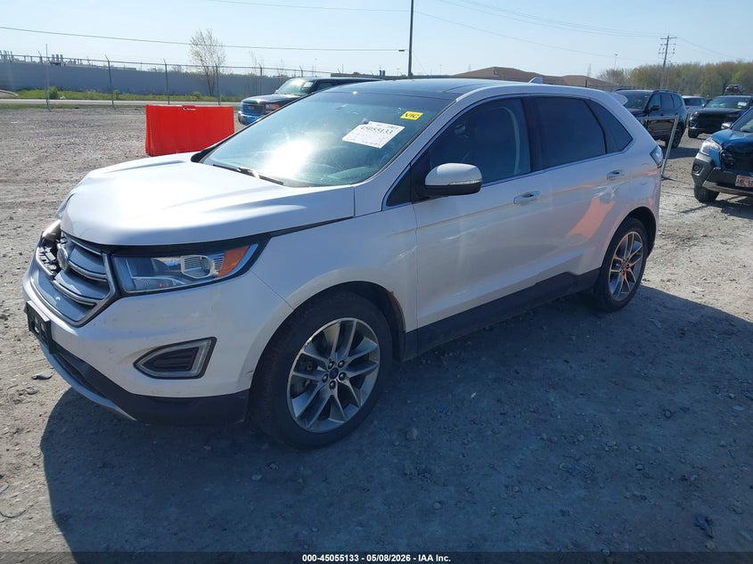 Vin: 2fmpk4k83jbc01535, lot: 45552664, ford edge titanium 20182